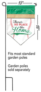 Magnolia - NO PLACE LIKE HOME BASEBALL BURLAP