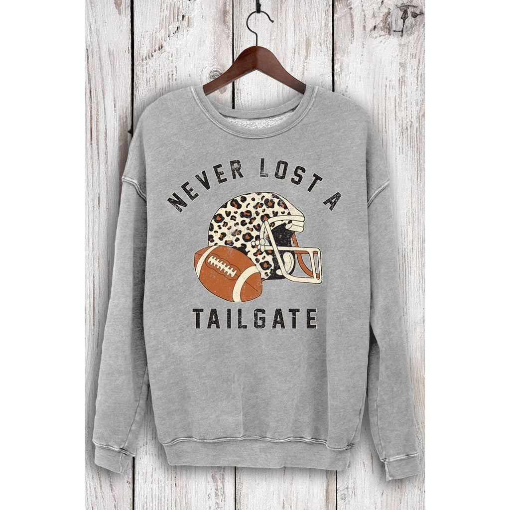HRTandLUV - NEVER LOST A TAILGATE MINERAL SWEATSHIRTS