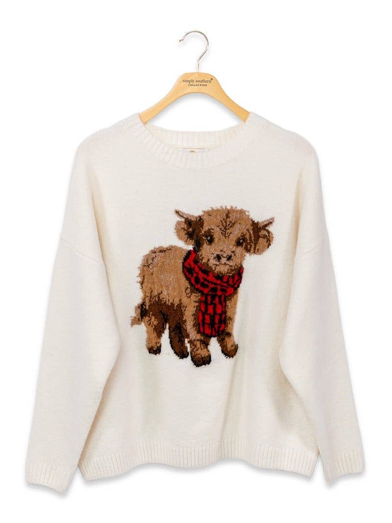 simply southern -Highland Cow Sweater
