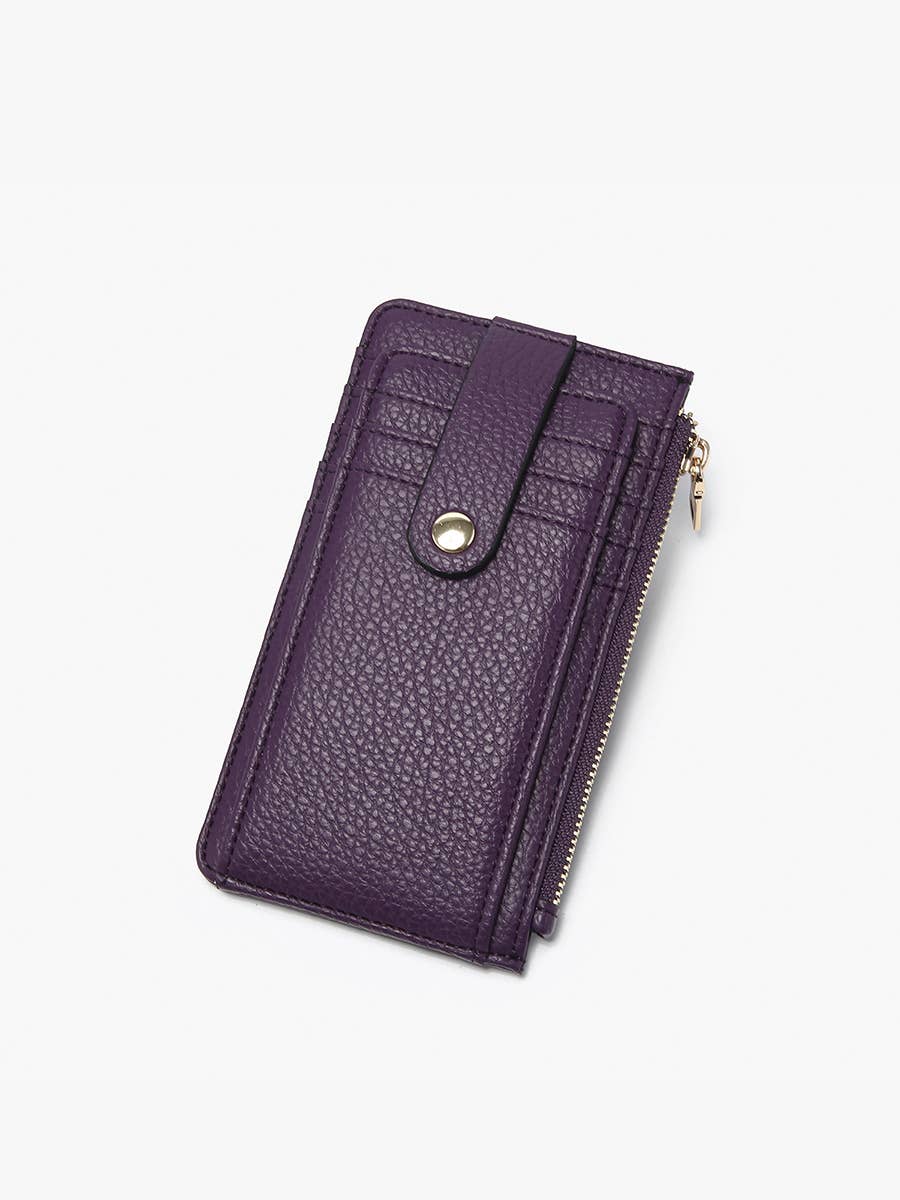 Jen & Co. - WL2541 Mae Multi-Card Wallet w/ Strap Snap Closure