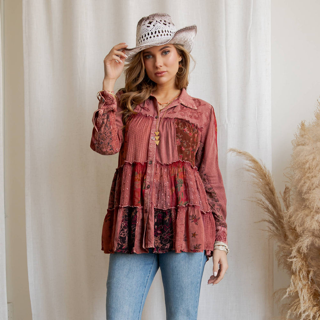 Young Threads - Limited Edition Sweater Knit Jhabla Top with Graceful Tiers