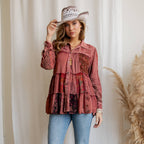 Young Threads - Limited Edition Sweater Knit Jhabla Top with Graceful Tiers
