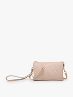 Jen & Co. - M013 Riley Monogrammable 3 Compartment Crossbody/Wristlet