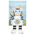 Magnolia - WELCOME CAT CRAZY LEG FLAG