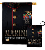 Dress Blue Marine Armed Forces Military Corps Decor Flag
