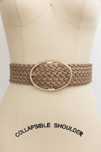 Wide Braided Belt – Great for Dresses & Casual Outfits