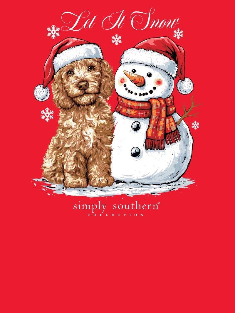 simply southern - Goldendoodle Snowman Long Sleeve T-Shirt
