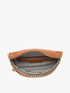 Jen & Co. - M2402 Sylvie Quilted Belt Bag with Chain Strap