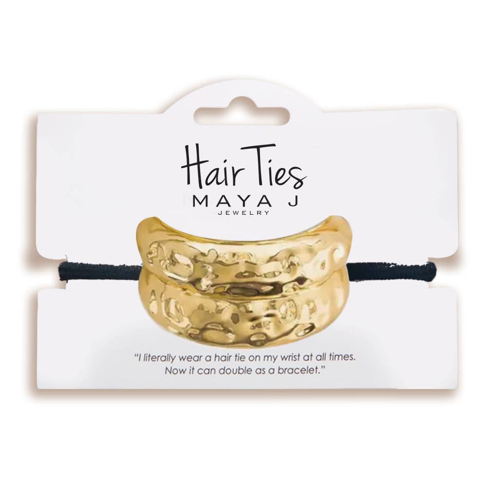 Maya J - Bold Hair Ties - 14K Gold-Plated Brass