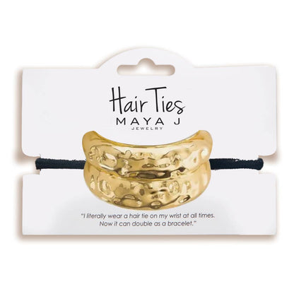 Maya J - Bold Hair Ties - 14K Gold-Plated Brass