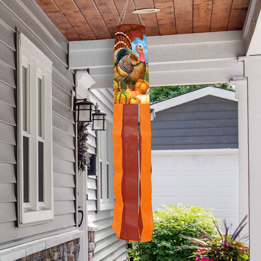 Briarwood Lane - Turkey and Pumpkins Windsock Wind Twister