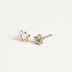 Howard's - Waterproof Earrings 4mm Round Cubic Zirconia Stud Narelle