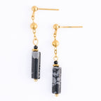 Howard's - Waterproof Earrings Drop Apatite Beaded Narelle Gold