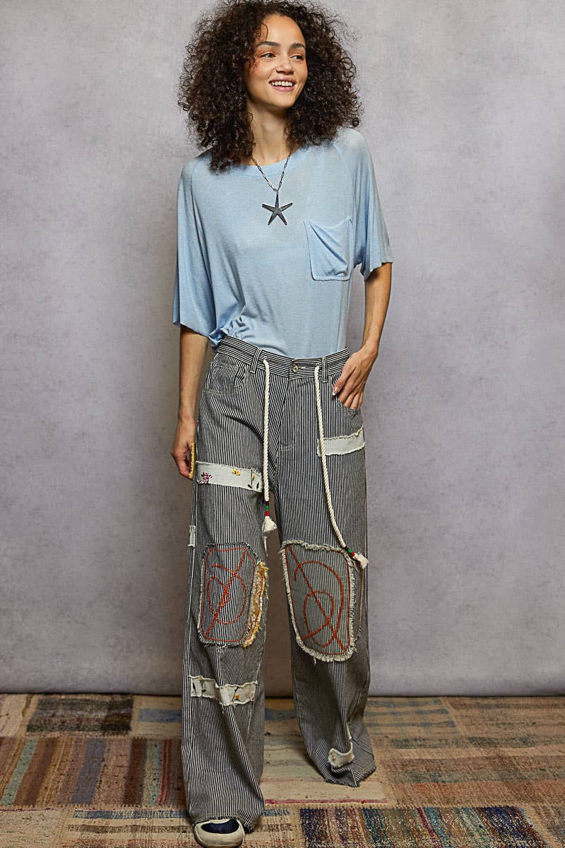 Pol Clothing - Vintage Washed Relaxed Fit Jersey Top Everyday Tee SALE