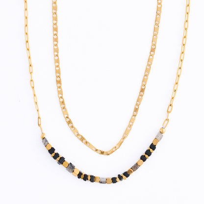 Howard's - Waterproof Necklace 15" Double Row Apatite Station Narelle