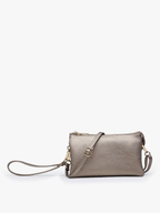 Jen & Co. - M013 Riley Monogrammable 3 Compartment Crossbody/Wristlet