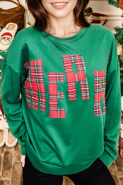 W Plaid MERRY Christmas Vacation Sweatshirt