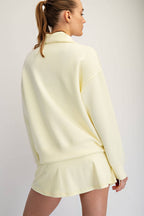 Rae Mode - MODAL SCUBA QUARTER ZIP FUNNEL NECK PULLOVER