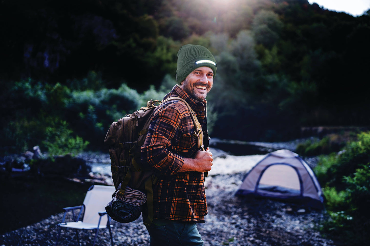 DM Merchandising - Night Scope Night Watch Rechargeable LED Beanie Assortment