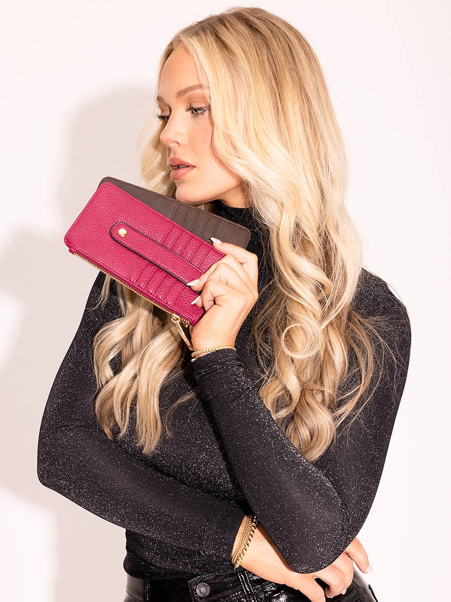 Jen & Co. - WL1889 Saige Slim Card Holder Women's Wallet