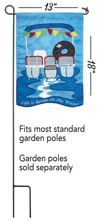 Magnolia - Life Is Better On Water Garden Flag