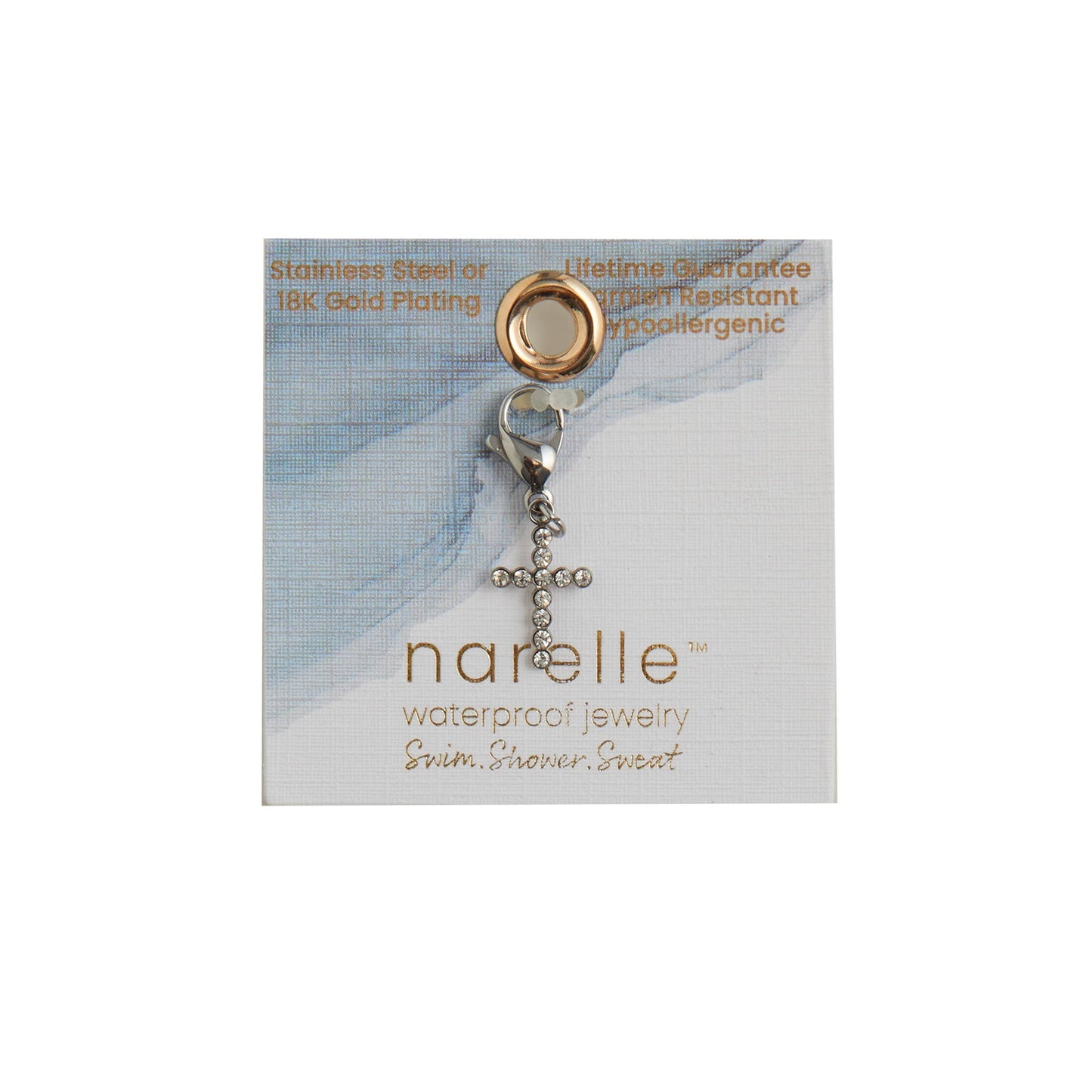Howard's - Narelle Waterproof Pave Cross Charm