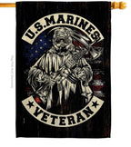 Marines Veteran Armed Forces Military Marine Corps US Flag