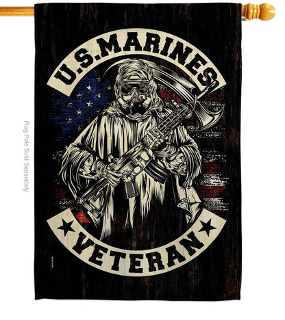 Marines Veteran Armed Forces Military Marine Corps US Flag