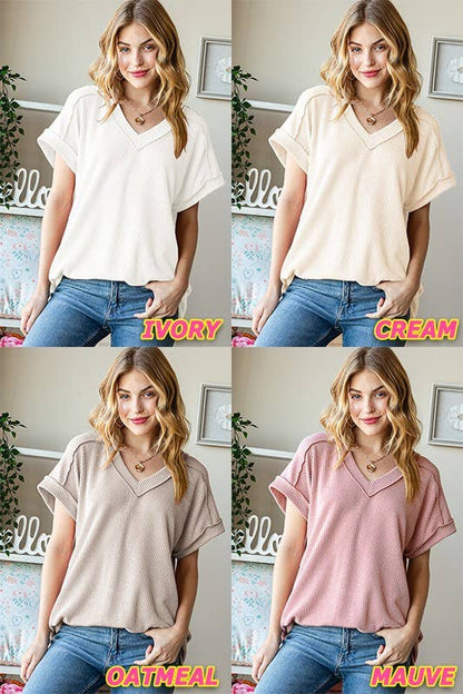 HEIMISH - ET7484-10 SOLID URBAN RIBBED TOP