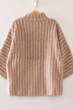 Tricia Ribbed Knit Mock Neck Sweater