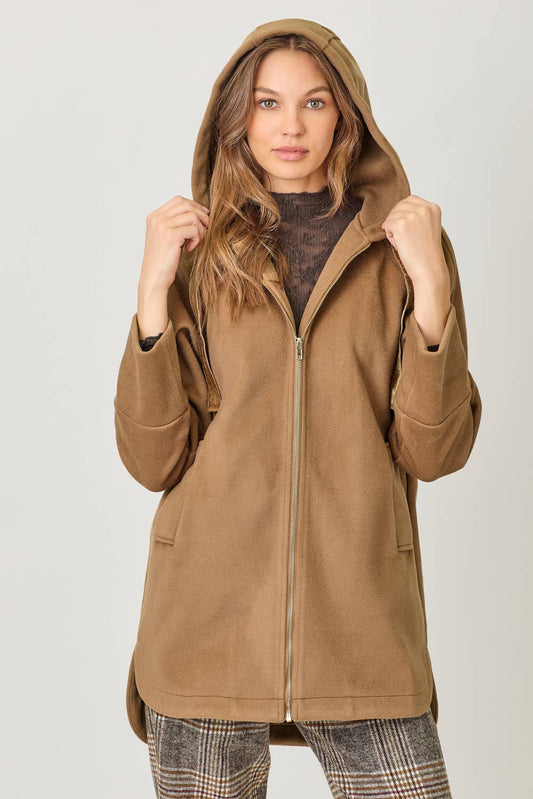 Helen Hoodie Zip-Up Coat