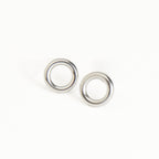 Howard's - Waterproof Earrings Circle Studs Stainless Steel & Gold
