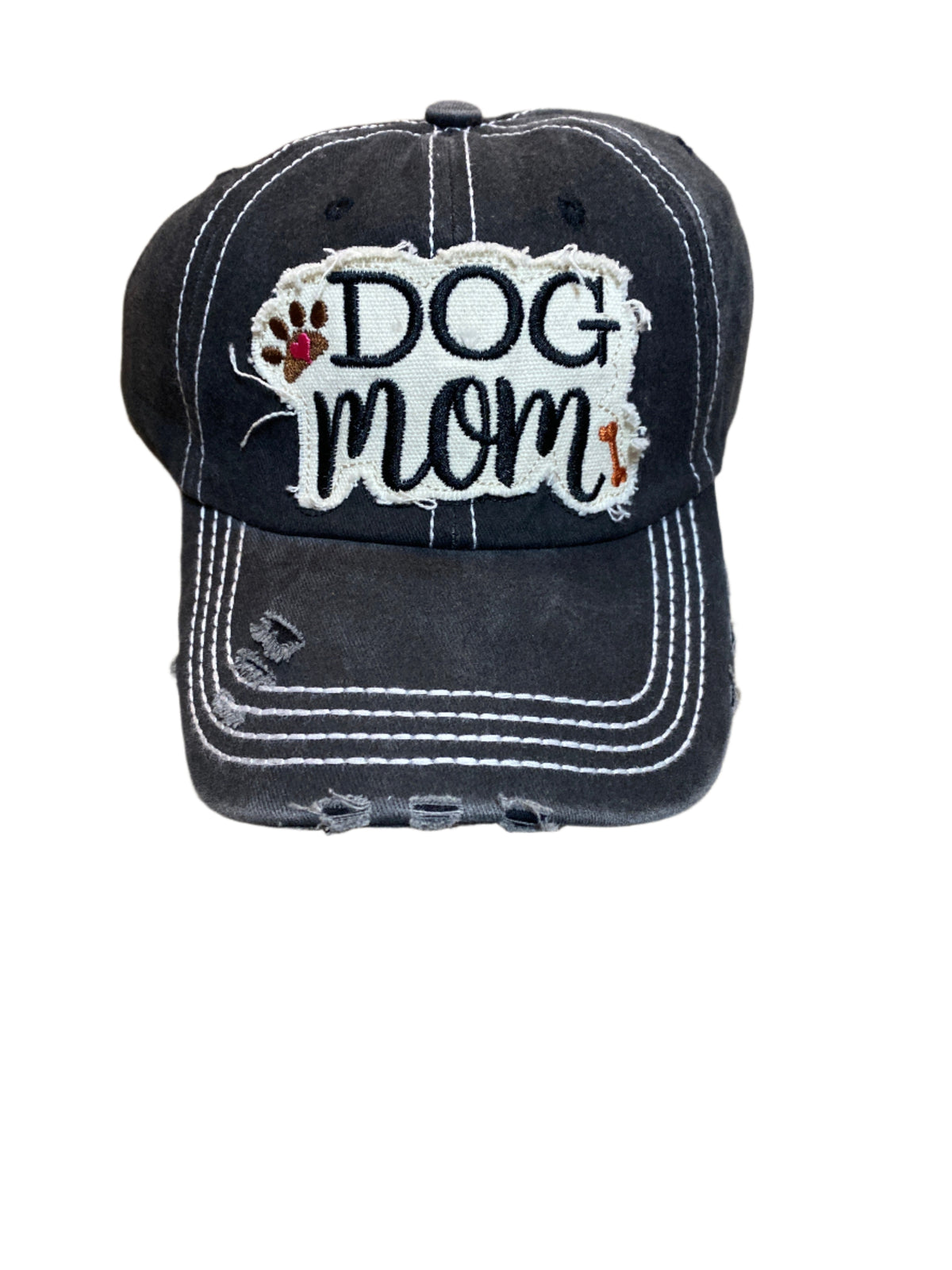 Dog Mom Denim Hat