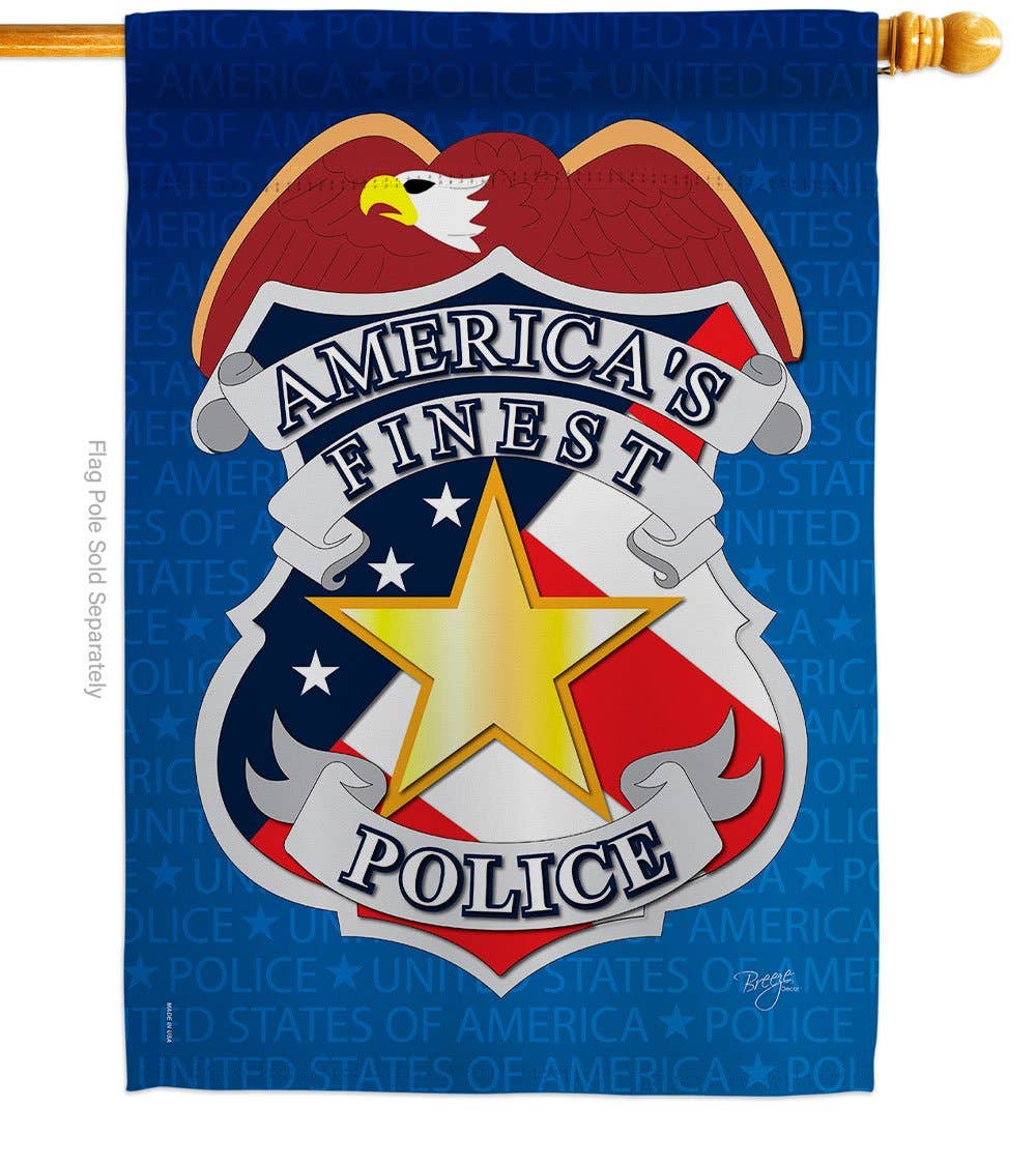 Two Group Flag Co - Police First Responders Decor Flag