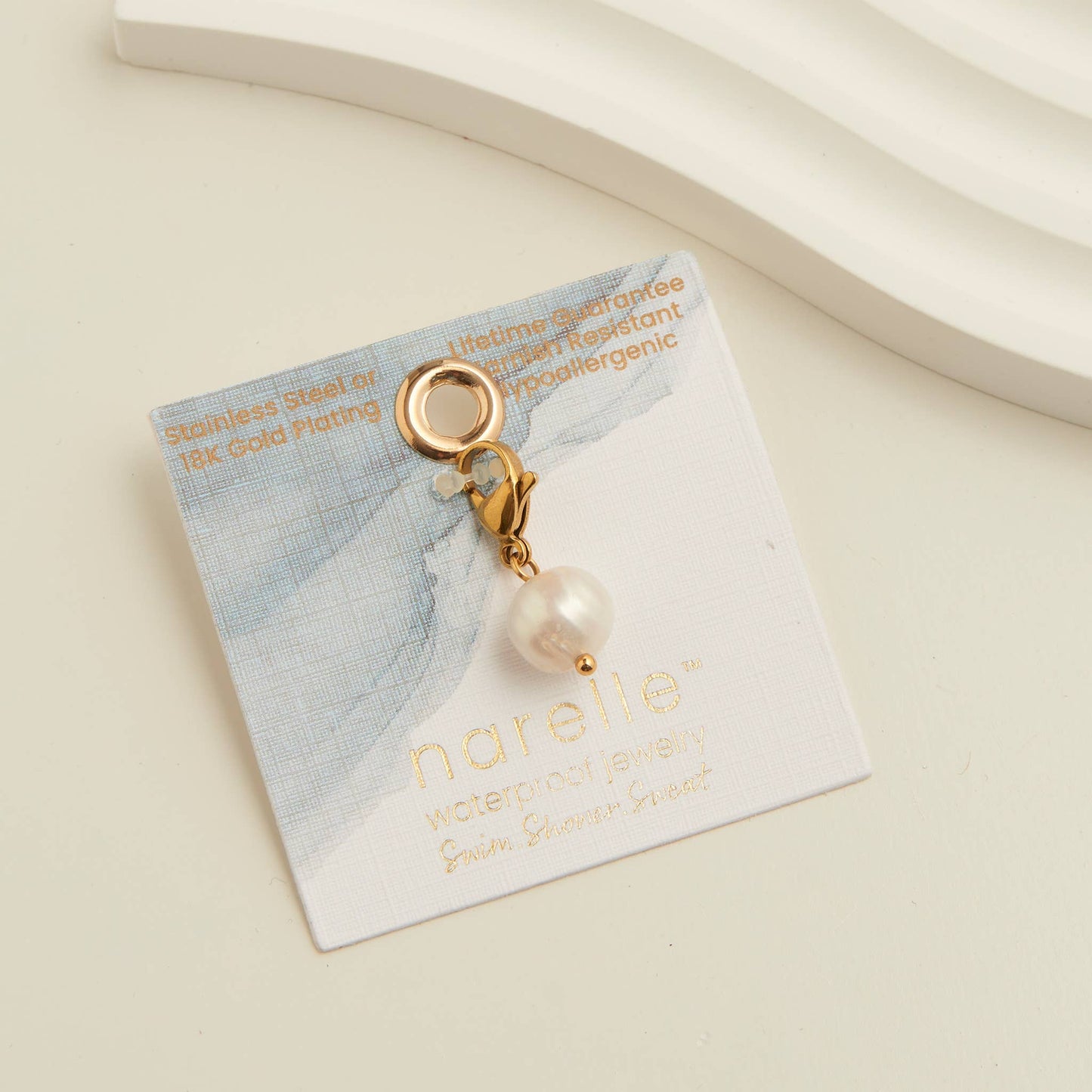 Howard's - Narelle Waterproof 18K Gold Pearl Charm
