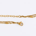 Howard's - Tiger Eye Necklace 15" Double Row Station Waterproof Narelle