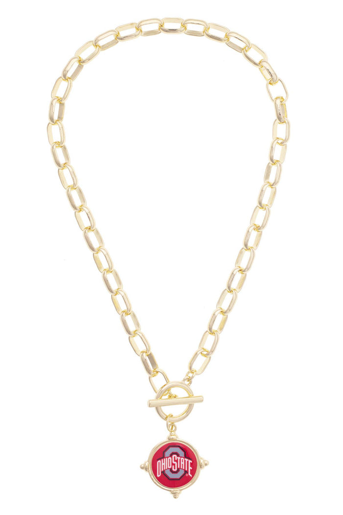 Canvas Style - Ohio State Buckeyes Logo Intaglio Necklace