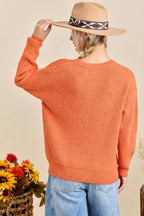 Main Strip - Hello Pumpkin Embroidered Knit Sweater – Fall Cozy Pullover