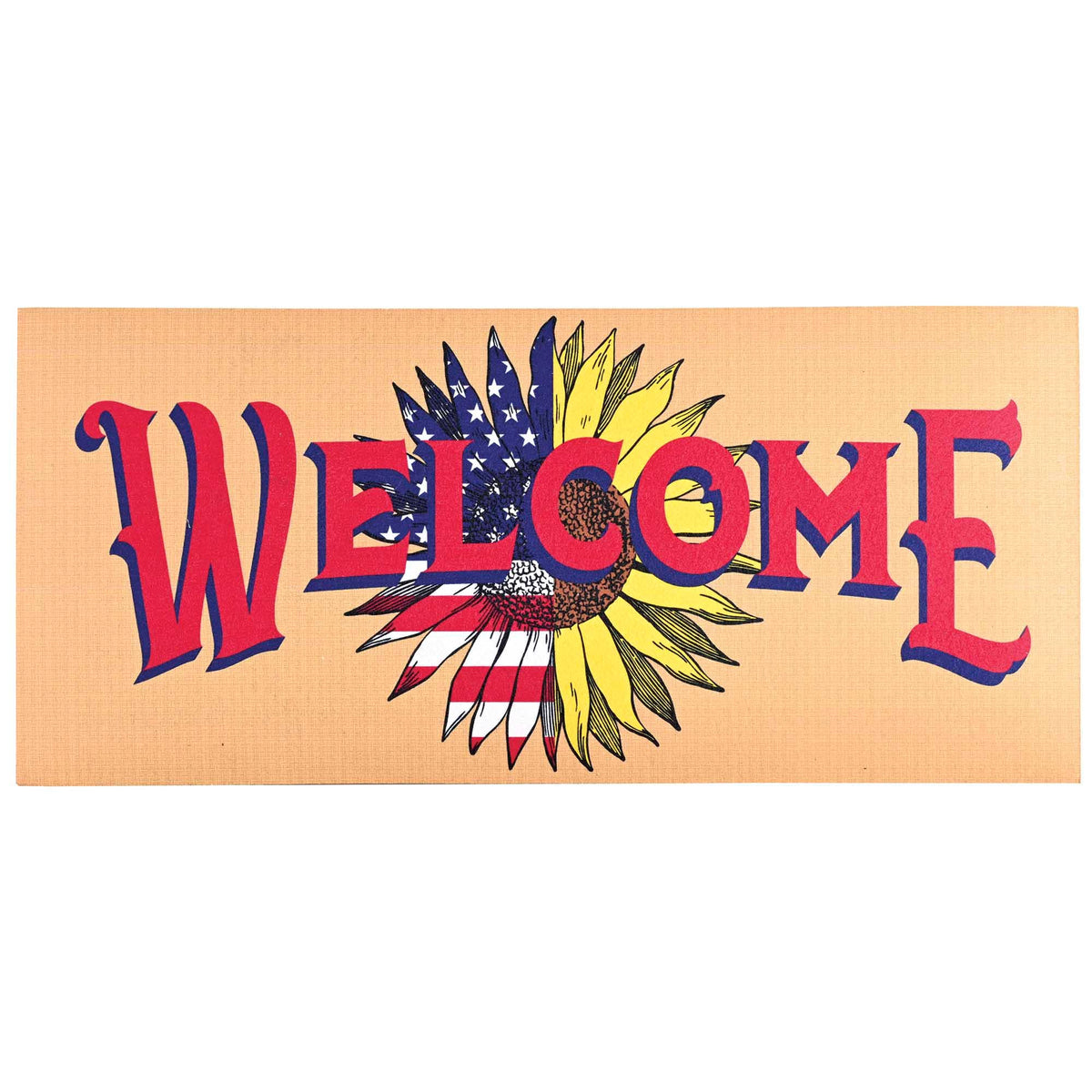 Doormat Insert Patriotic Sunflower