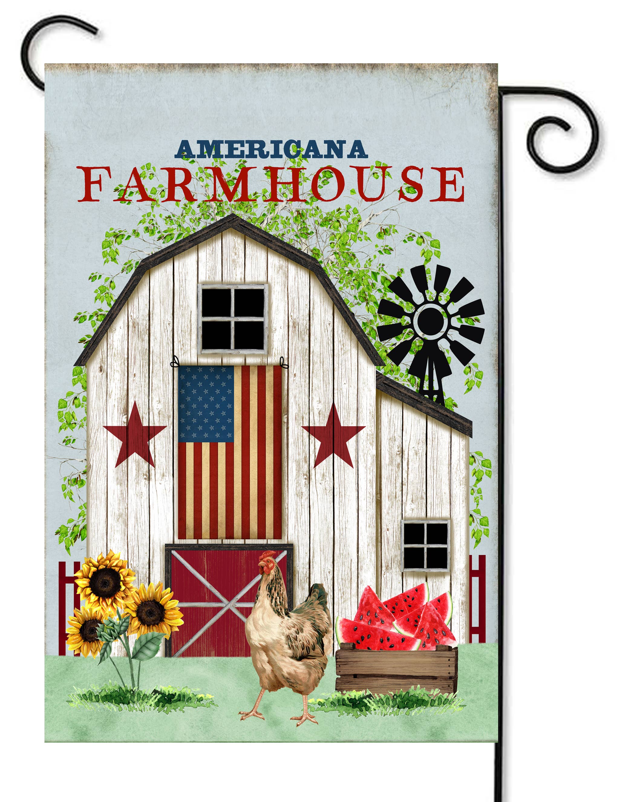 Farmhouse Garden Flag