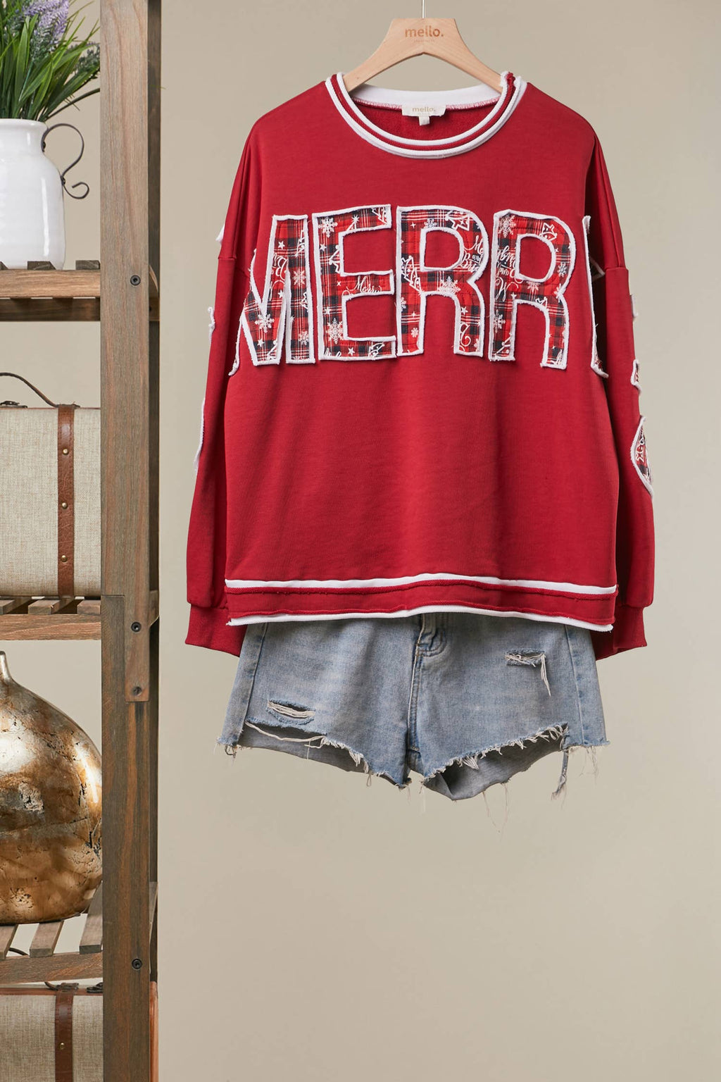 Mello. - Holiday Merry Christmas Letter Sweatshirt