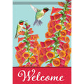 FlagTrends by Carson - "Hummingbirds In Foxglove" Dura Soft™ Garden Flag