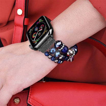 Beaded Apple Watch Elastic Bracelet Band