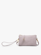 Jen & Co. - M013 Riley Monogrammable 3 Compartment Crossbody/Wristlet