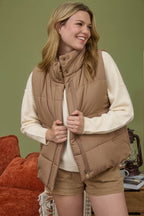 Misty SOLID ZIP UP PUFFER VEST