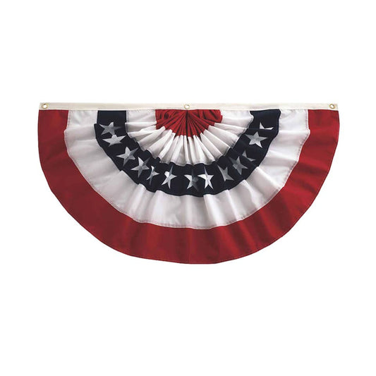 Pleated Fan Patriotic Bunting, 2' x 4'