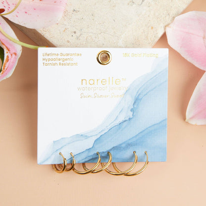 Howard's - Narelle Waterproof Classic Hoop Earring Trio