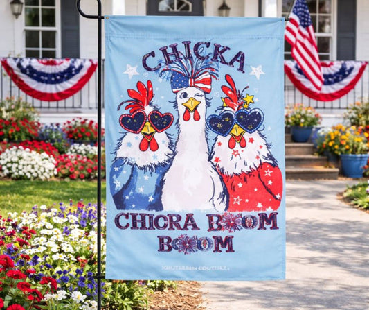 Garden Flag Chicka Boom Boom