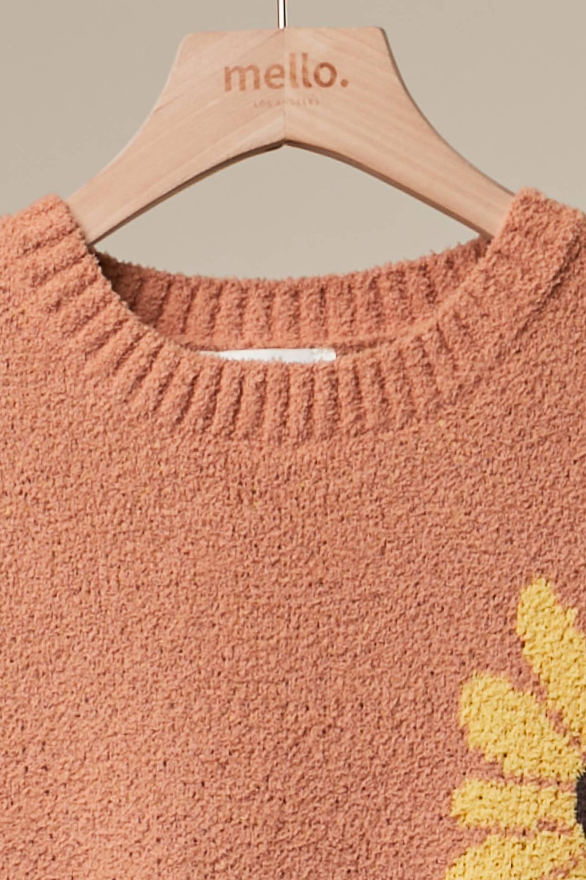 Sunlit Bloom Patch Sweater-Mello