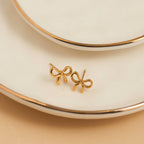 Howard's - Waterproof Earrings Narelle Stud Bow in 18K Gold Finish